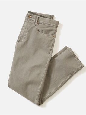 Marine Layer Flex Terry Pant - Slim Straight light grey 33x34